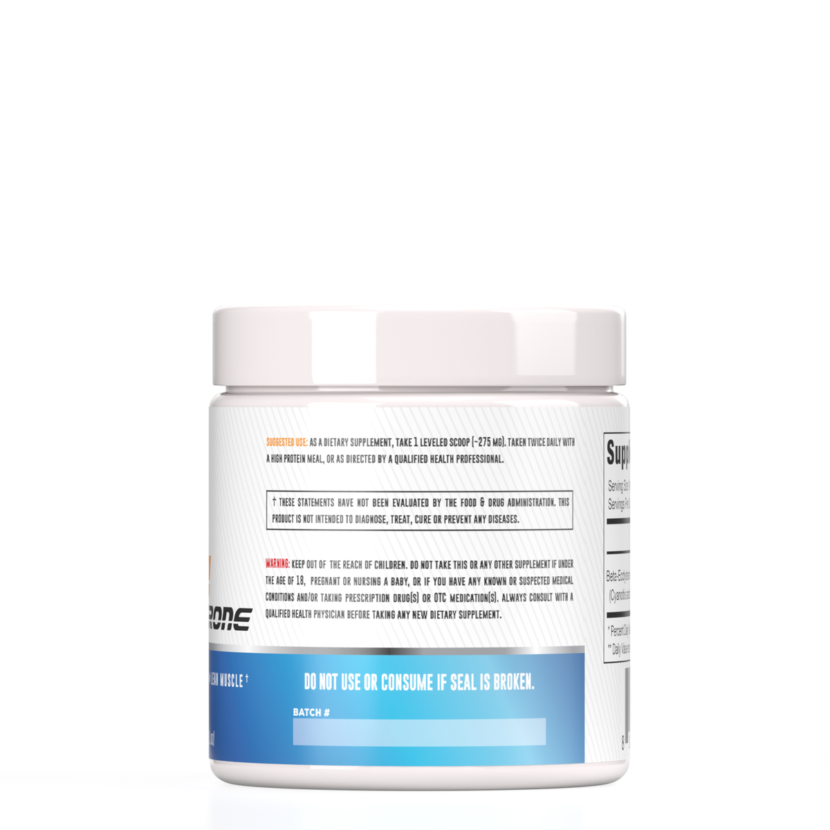 Beta-Ecdysterone Extract Powder (30 grams) — directions label