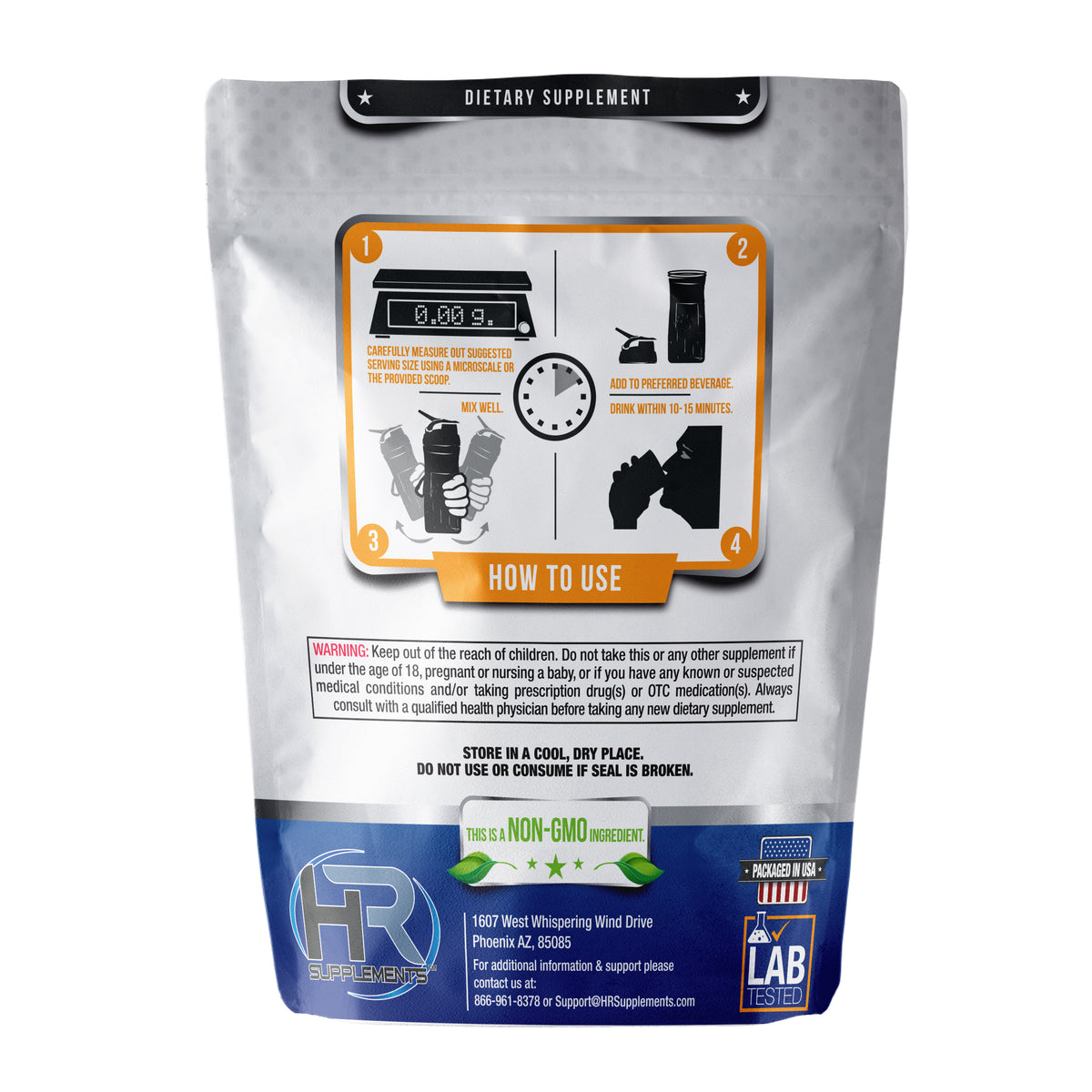 Creatine Monohydrate Micronized Powder (1000 grams) — package label