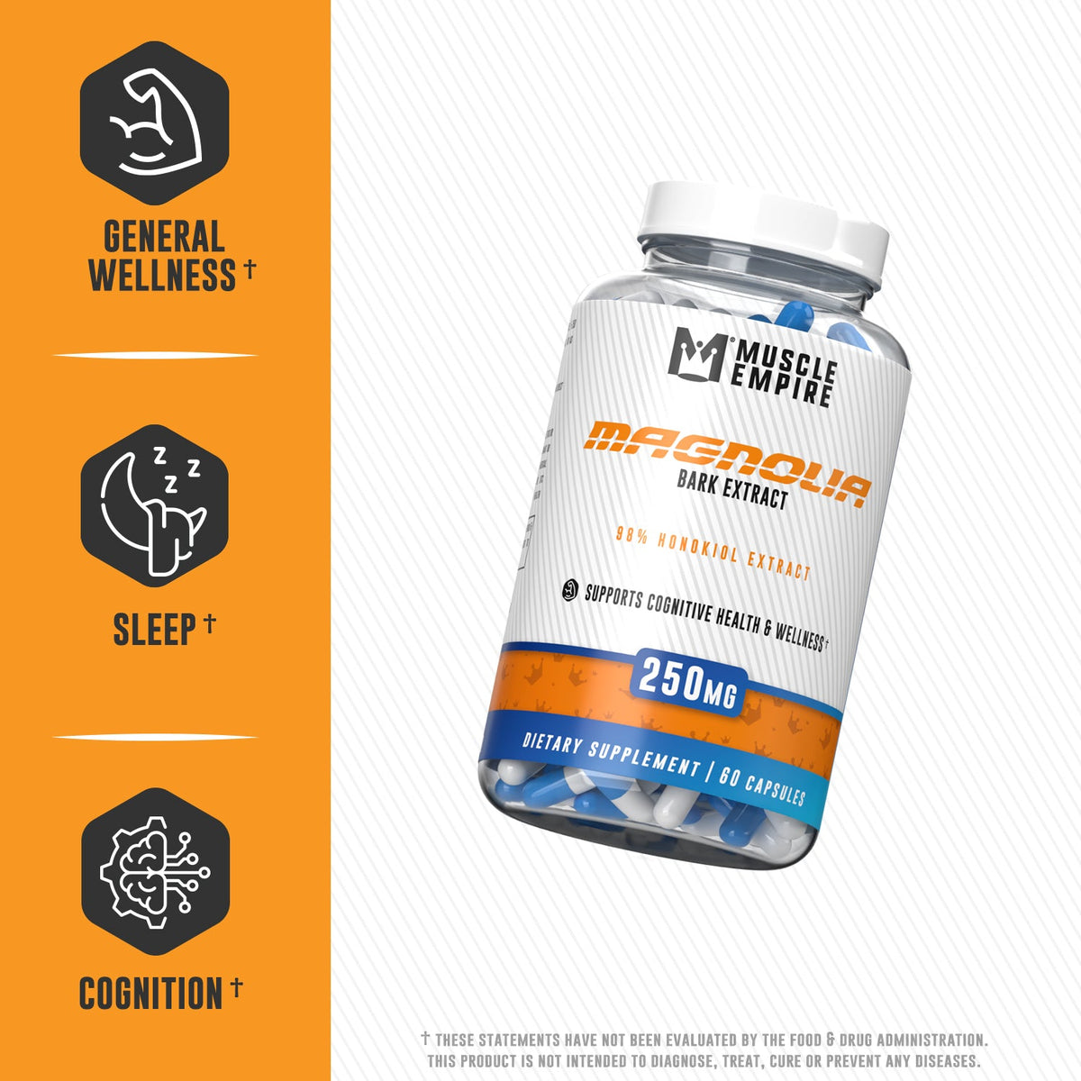 Magnolia Bark Extract Capsules (60 count) — product information image
